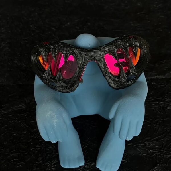 2025 Futuristic Sport Sunglasses Men's and Women's Steampunk Fashion Big Frame Handmade Rubber UV400 Party Sunglasses