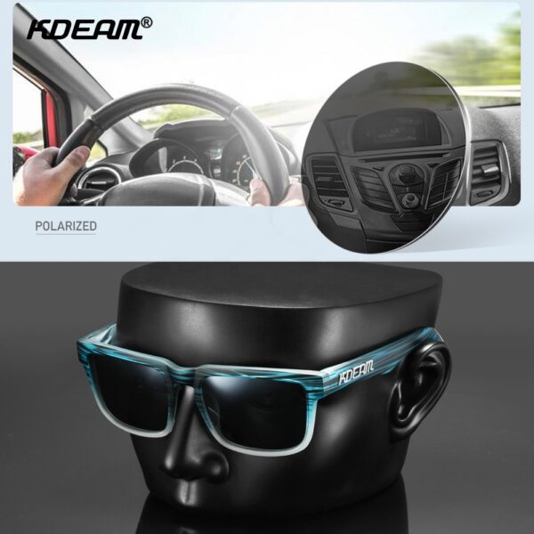 2025 Kdeam KD332 Debossed logo Uv400 Polarized Sunglasses OEM ODM Unisex Sport Glasses Men Women Custom Logo Sunglass 2024
