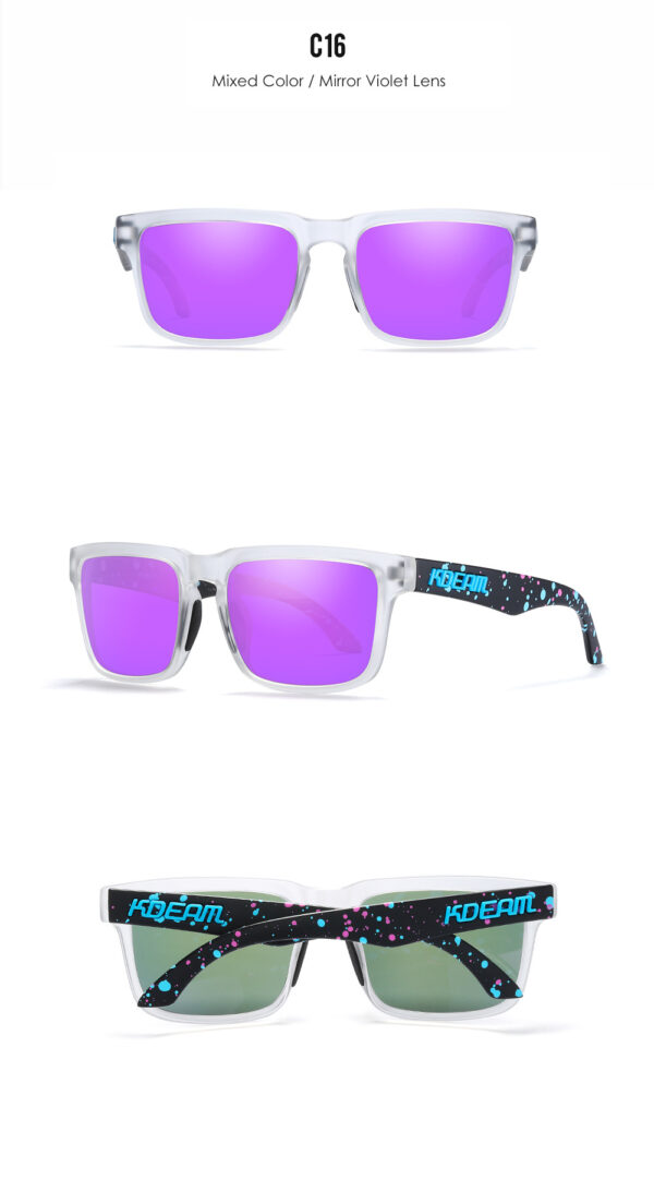 2025 Kdeam KD332 Debossed logo Uv400 Polarized Sunglasses OEM ODM Unisex Sport Glasses Men Women Custom Logo Sunglass 2024