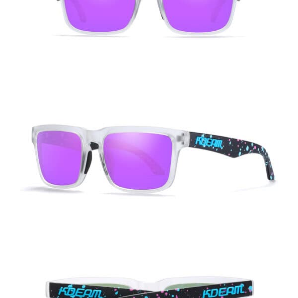 2025 Kdeam KD332 Debossed logo Uv400 Polarized Sunglasses OEM ODM Unisex Sport Glasses Men Women Custom Logo Sunglass 2024
