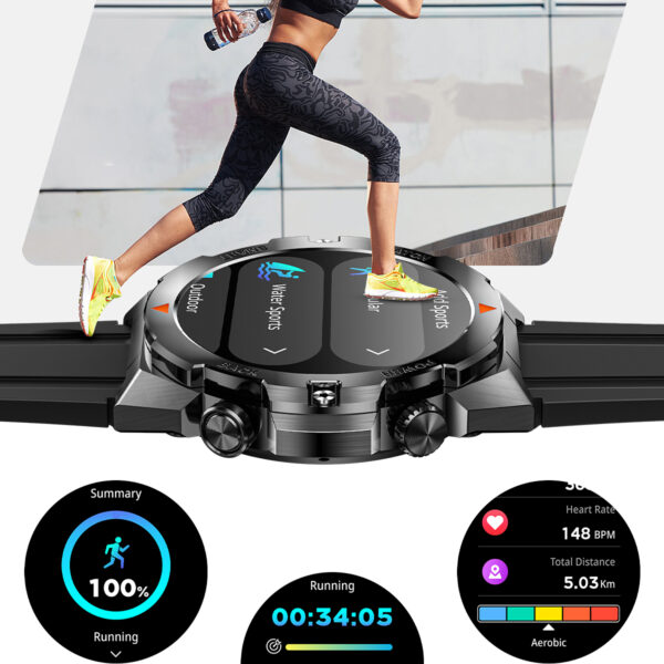 2025 Men Smart Watch D01 Custom Watch Faces Health Managements Music Control IP68 Waterproof Sport Smart Watches