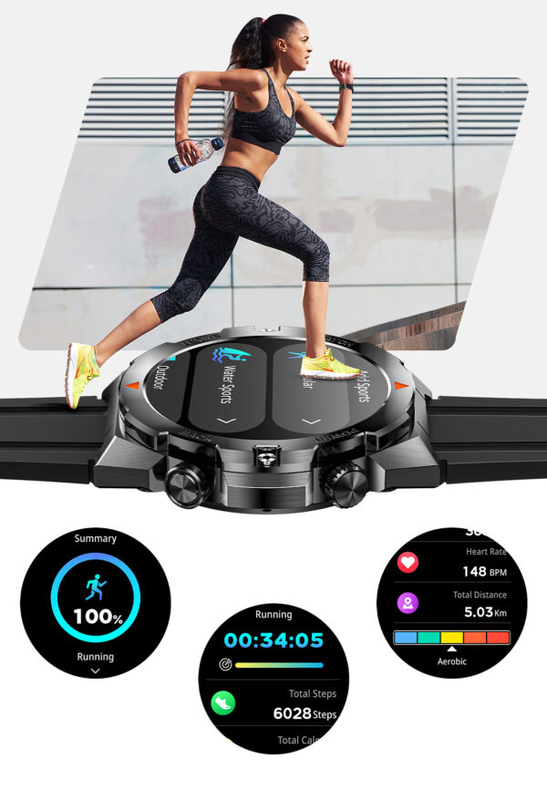 2025 Men Smart Watch D01 Custom Watch Faces Health Managements Music Control IP68 Waterproof Sport Smart Watches