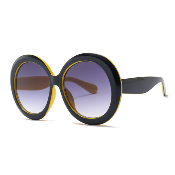 Vintage Uv400 Protection Oversized Big Frame Sunglasses for Women Circle Glasses Sunglasses | LS087 - Image 4
