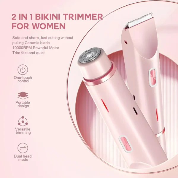 Dual Head Electric Shaver 2-in-1 - LA136 - Image 3