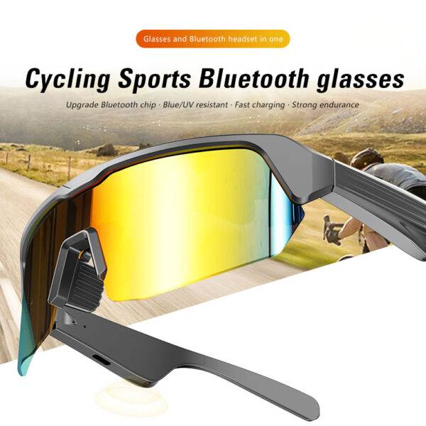 Bluetooth Smart Glasses for Outdoor Activities Hands-Free Calling Stereo Audio Wireless Headset for Cycling Running & Hiking