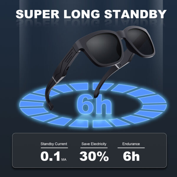 BT 5.0 2-in-1 Smart Sunglasses High-Tech Earphone for Call & Music Listening 5.0 Smart Glasses