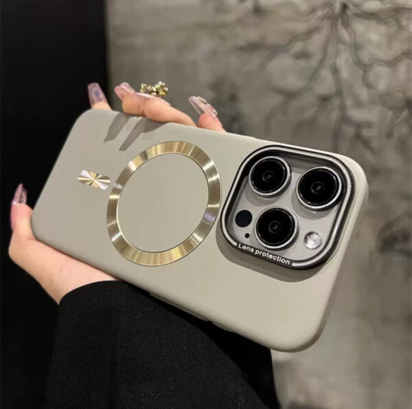 Business Anti Fingerprint Magnetic PC Mobile Phone Case for iPhone 16 Plus 15 14 13 12 Pro Max Metal Keying Back Cover