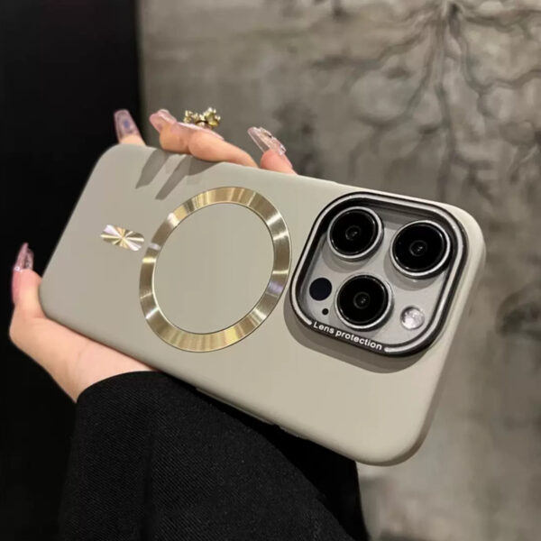 Business Anti Fingerprint Magnetic PC Mobile Phone Case for iPhone 16 Plus 15 14 13 12 Pro Max Metal Keying Back Cover