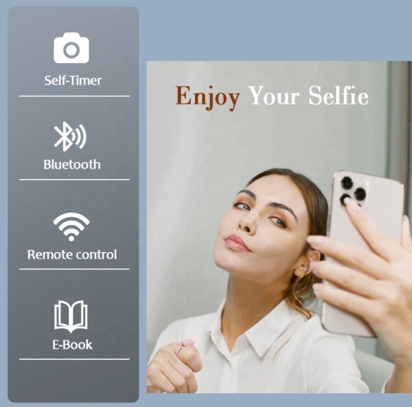 Cell Phone Bluetooth Wireless Selfies Smart Remote Control Ring Shutter Release TikTok Page Browsing Liker Video Camera Control