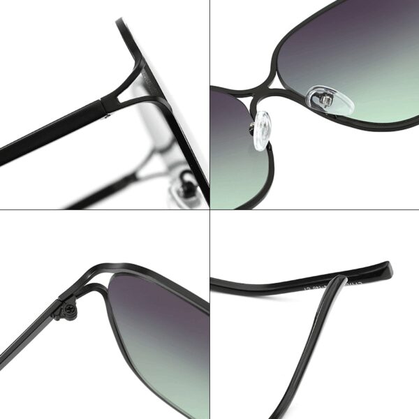 Classic Design Stainless Steel Metal Frame Luxury Sunglasses 2024 Women