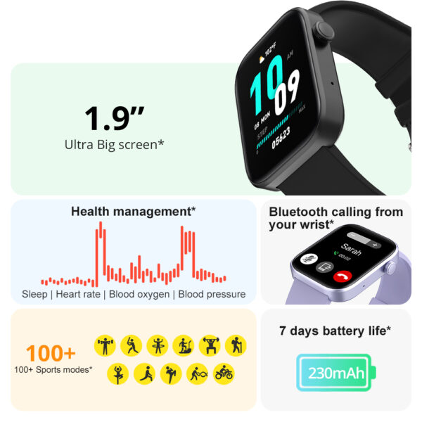 COLMI P71 Calling Smartwatch Health Monitoring IP68 Waterproof Voice Assistant IPS Display Screen Smart Watch Women Men Cheap
