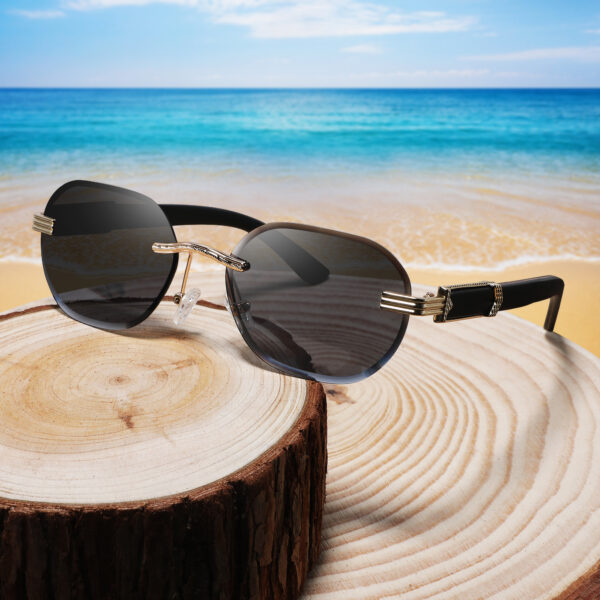 CONCHEN Manufacturer Yiwu Designer Low Moq Stock Sun Glasses Unisex Custom logo Dark Shades Sunglasses