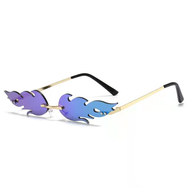 Cool tide Flame Sunglasses Riding Glasses Street Shooting Fashion Wear Sunglasses Unisex Colorful Sunglasses