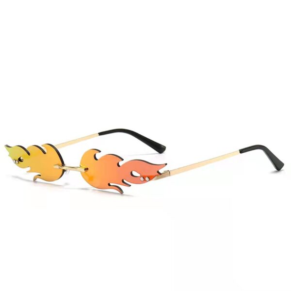 Cool tide Flame Sunglasses Riding Glasses Street Shooting Fashion Wear Sunglasses Unisex Colorful Sunglasses