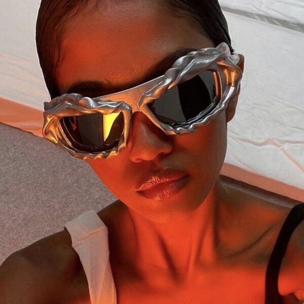 Custom Steampunk Sunglasses Women Sunglasses Sports Y2K Sun Glasses Men UV400 Punk 2024 Shades Colorful Fashion Eyewear Gafas De