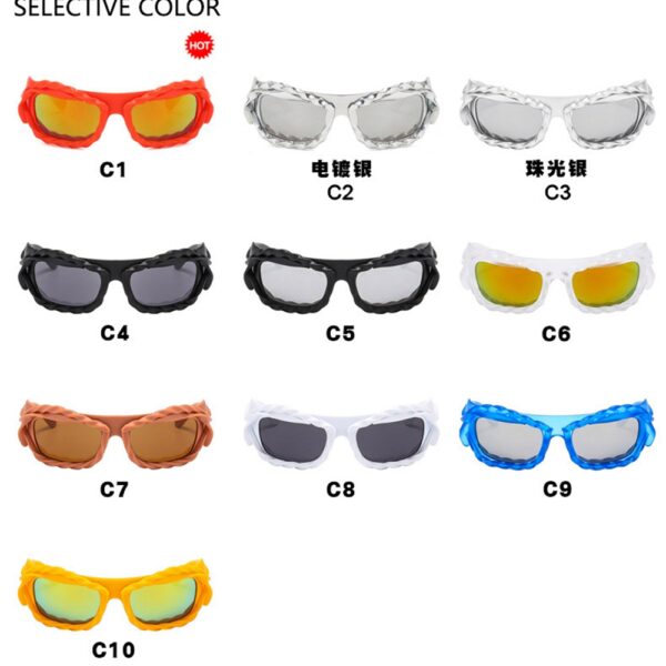 Custom Steampunk Sunglasses Women Sunglasses Sports Y2K Sun Glasses Men UV400 Punk 2024 Shades Colorful Fashion Eyewear Gafas De