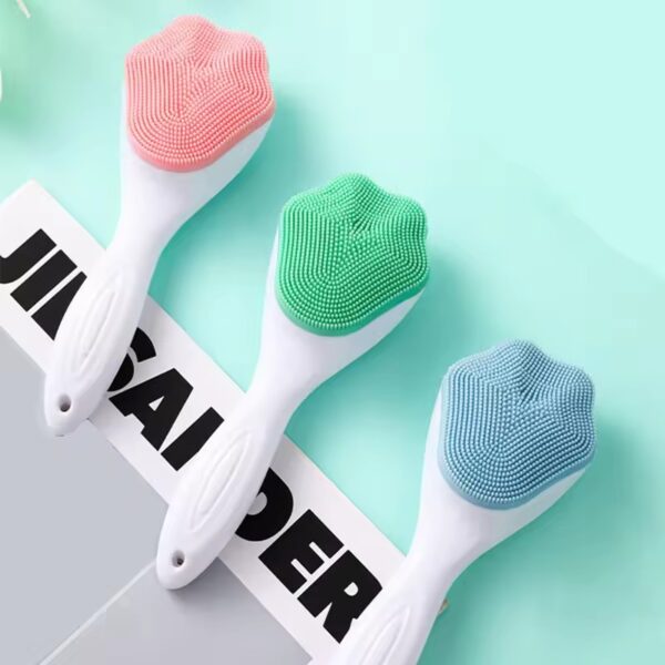 Cute Cat Paw Shape Silicone Face Washing Deep Cleaning Brush Massage Skin Blackhead Removal Facial Cleanser