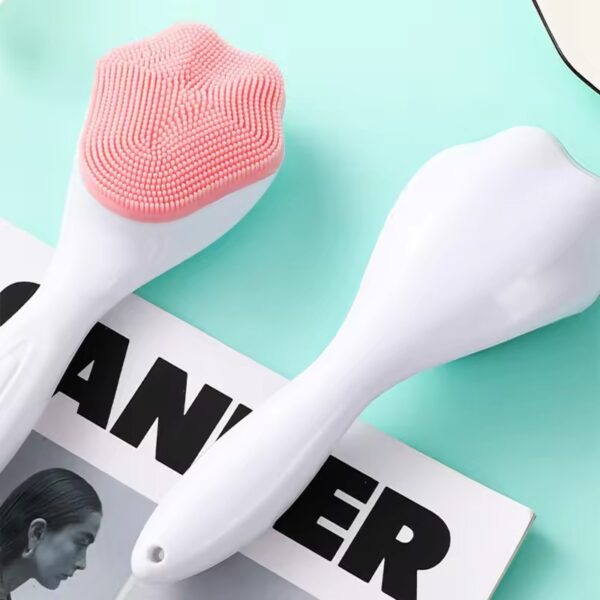 Cute Cat Paw Shape Silicone Face Washing Deep Cleaning Brush Massage Skin Blackhead Removal Facial Cleanser