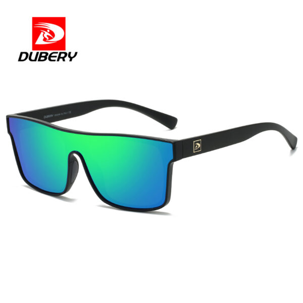 DUBERY 2025 High Quality Fashion Sunglasses for Men Blue Transparent Frameless Shades Custom Logo Big Sunglasses Manufacture