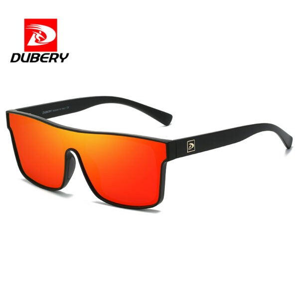 DUBERY 2025 High Quality Fashion Sunglasses for Men Blue Transparent Frameless Shades Custom Logo Big Sunglasses Manufacture