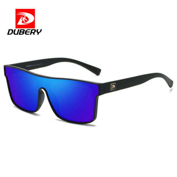 DUBERY 2025 High Quality Fashion Sunglasses for Men Blue Transparent Frameless Shades Custom Logo Big Sunglasses Manufacture