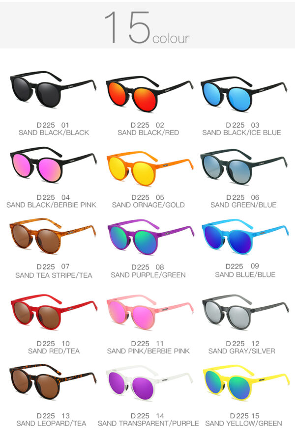 DUBERY 2025 Polarized High Quality Sunglasses Clear Transparent Green Yellow Purple Silver Red Brown Yellow Printed Sunglasses