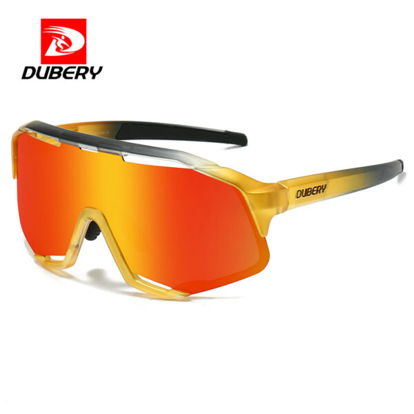 DUBERY Oversize Polarized Glasses Riding Eyewear Windproof Motorcycle Bikes Running and Hiking Cycling Sunglasses D252-A