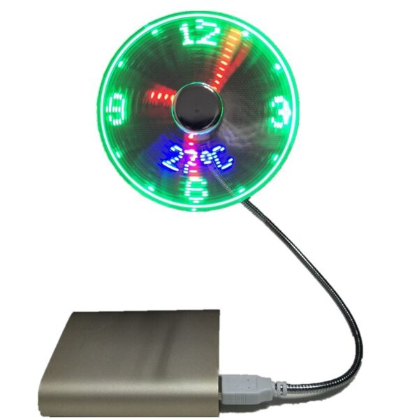 Epsilon Amazon Best Selling Products Alarm Clock Notebook Usb Fan With Led Clock Light