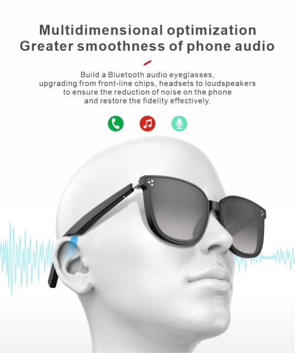 Explosive Fashion Anti-UV Anti-blue Wireless Bluetooth Fashion Smart Glasses