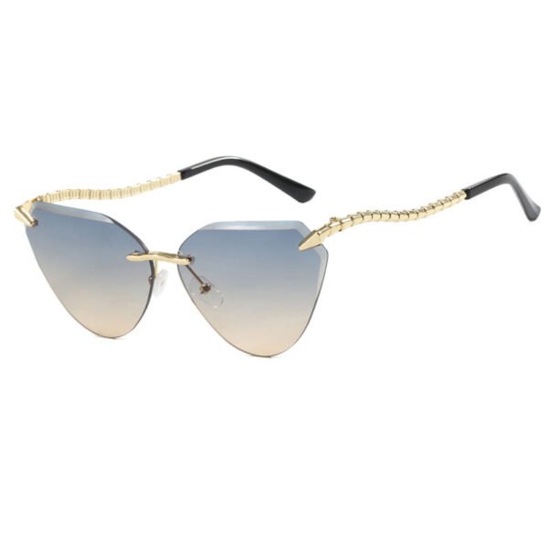 Fashion Luxury Women Glasses Uv400 Ins Large Frames Designer Sunglasses Custom Wholesale Modern Beach Accessories