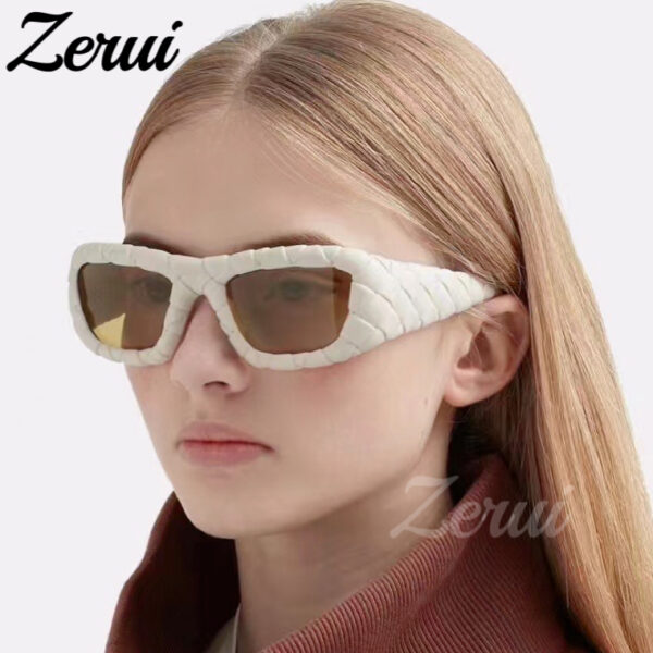 Fashion New Pattern Versatile Women's Sunglasses Trendy Men INS Driving Mirror Light Luxury Brand Advanced Feeling Goggles UV400