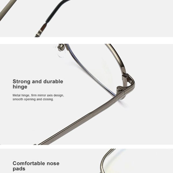 Folding Reading Glasses Metal Hyperopia Foldable Eyeglasses Diopter +1.0 1.5 2.0 2.5 3.0 3.5 4.0 Presbyopic Glasses