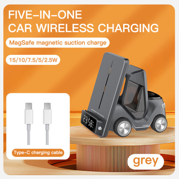 Forklift Desktop Car Mobile Phone Stand Fast Charging Universal Holder for iPhone Wireless Charger Xiaomi for Redmi Note 11