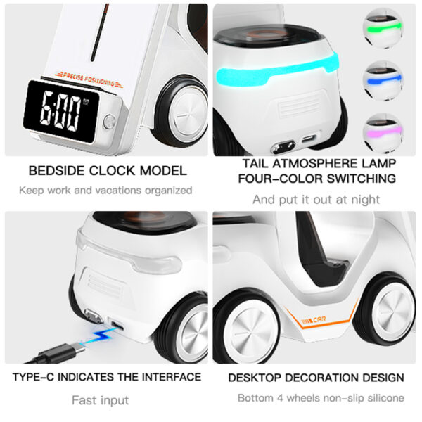 Forklift Desktop Car Mobile Phone Stand Fast Charging Universal Holder for iPhone Wireless Charger Xiaomi for Redmi Note 11
