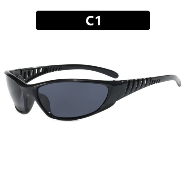 Future Tech Punk Y2K Millennium Sun Glasses Spicy Girl Retro High End Sunglasses Street Photography Female