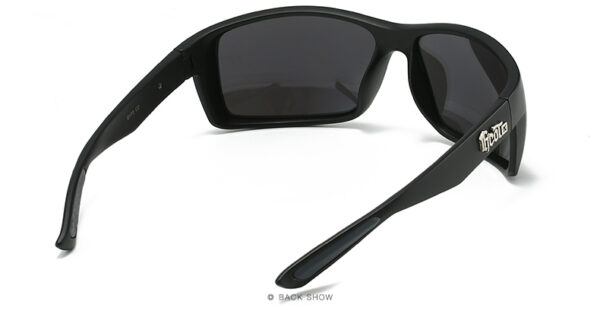 GCOTX 2025 High Quality End UV400 plastic Sports Sunglasses Men's Black Square Sunglasses with Branded Fashion for Motorcycles
