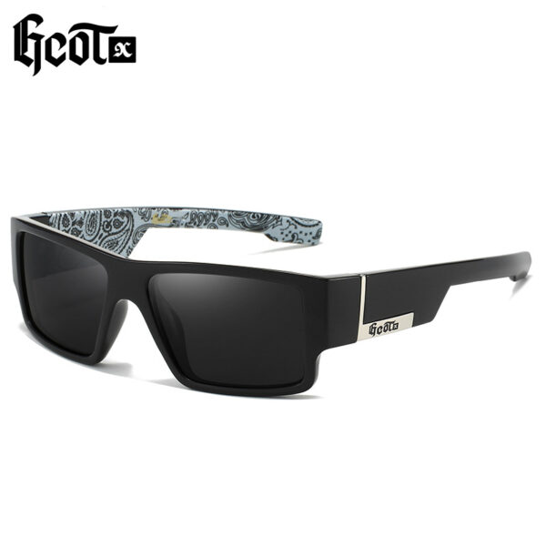 GCOTX Trendy Chicano Motorcycle Bandit Style Riding Glasses Hip Hop Fashion West Coast Polarized Sunglasses G300