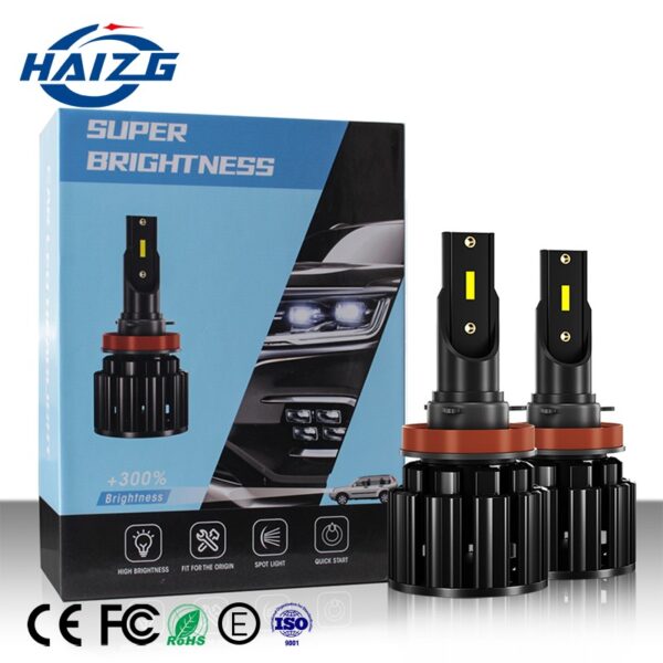 HAIZG Hot Sale S8 with Super Cost 1860 Chip H4 H11 Led Light 50W Car Led Headlight Auto Lighting Accessories