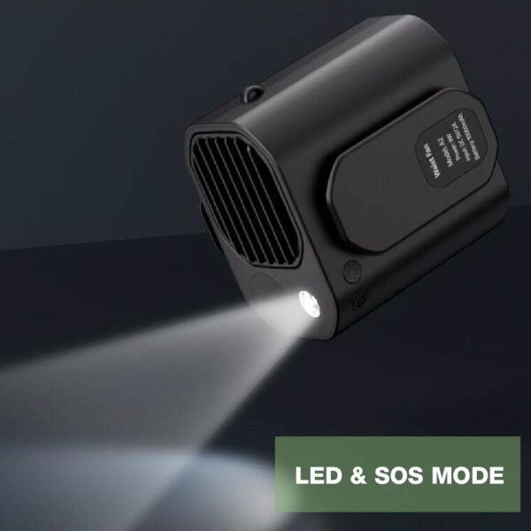 High Quality UV Printing Portable Waist Hanging Fan NO 10000mah Waist Fan