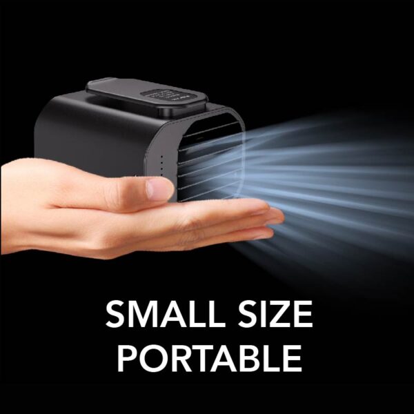 High Quality UV Printing Portable Waist Hanging Fan NO 10000mah Waist Fan