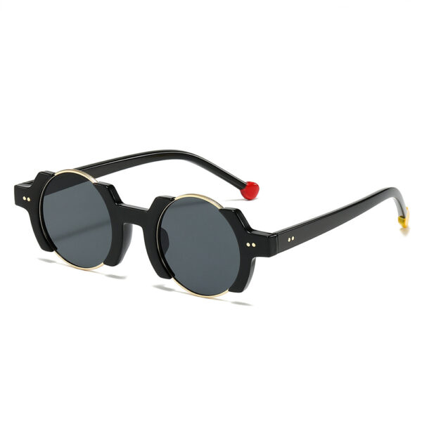Hot 2025 Trending Classic Punk Round Sun Glasses for Men Retro Shades Custom Sunglasses logo Wholesale Lentes De Sol