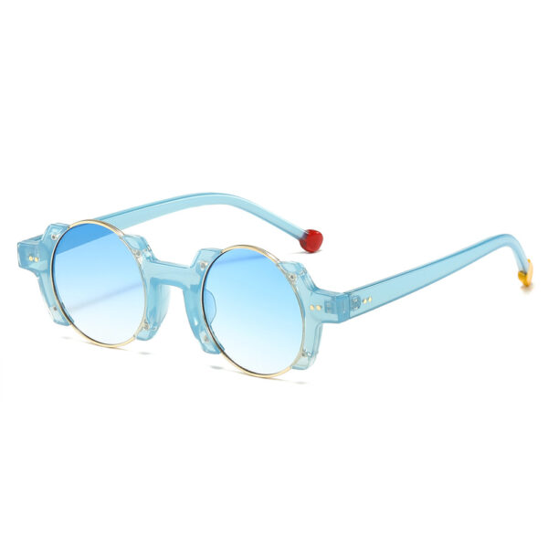 Hot 2025 Trending Classic Punk Round Sun Glasses for Men Retro Shades Custom Sunglasses logo Wholesale Lentes De Sol