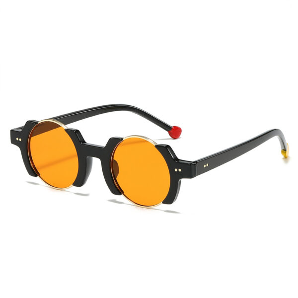 Hot 2025 Trending Classic Punk Round Sun Glasses for Men Retro Shades Custom Sunglasses logo Wholesale Lentes De Sol