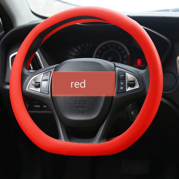 Hot Sale Colorful Anti-slip Soft Silicone Steering Wheel Cover Car Interior Decoration Accessories