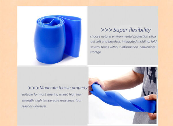Hot Sale Colorful Anti-slip Soft Silicone Steering Wheel Cover Car Interior Decoration Accessories