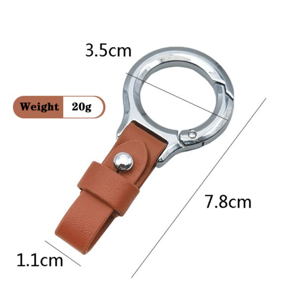 Hot Sale Custom Laser Mark Metal Souvenir Key Chain Pu Leather Key Chain Holder Personalized Car Leather Key Chain