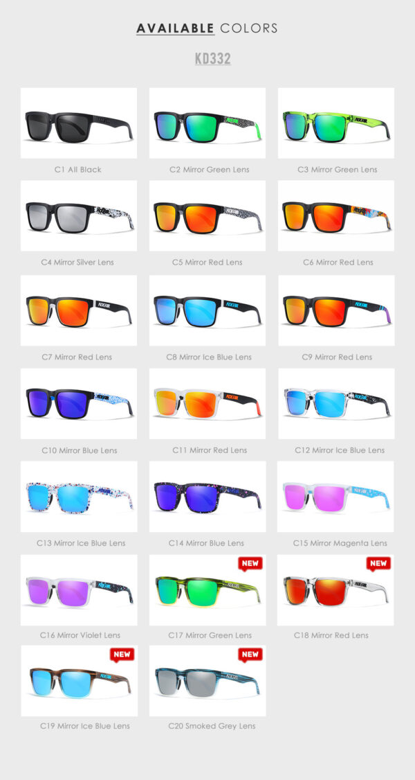 Kdeam KD332 Debossed logo Uv400 Polarized Sunglasses OEM ODM Unisex