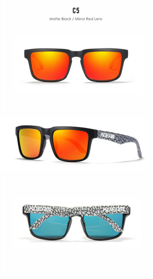 Kdeam KD332 Debossed logo Uv400 Polarized Sunglasses OEM ODM Unisex