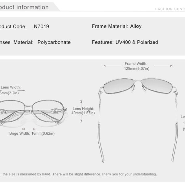 KINGSEVEN Fashion Women's Polarized Gradient Sunglasses Women's Luxury Design Eyeglasses Women's Fashion Sunglasses Style N-7019