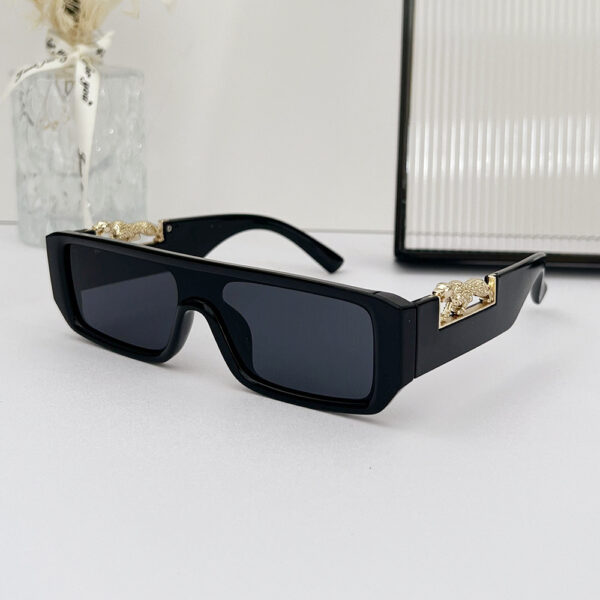 LBAshades 50224 New Fashion Small Square Plastic Frames Shades Luxury Trendy Glasses One Piece Sunglasses Women Men
